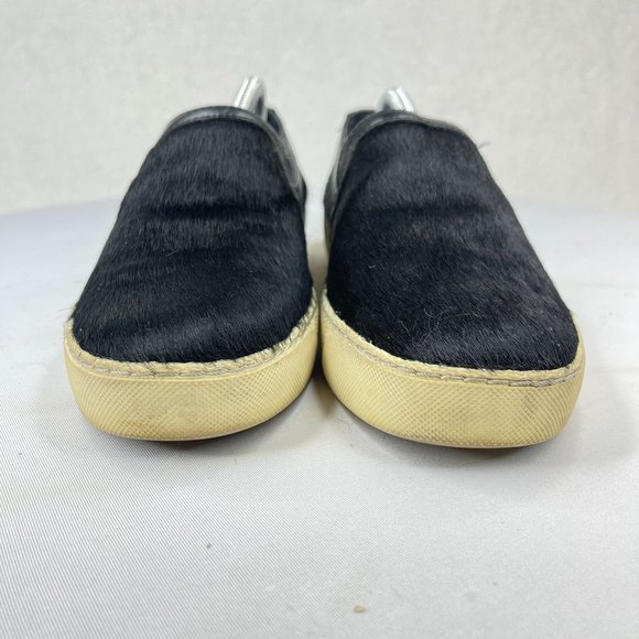 SAM EDELMAN Womens 6 Black Cald Hair Becker Loafer Slip On Casual Shoes - Picture 3 of 9